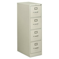 HON 510 Series Four-Drawer Full-Suspension File Letter 52h x25d Light Gray 514PQ
