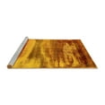 thumbnail image 2 of Ahgly Company Machine Washable Indoor Square Oriental Yellow Industrial Area Rugs, 8' Square, 2 of 4