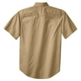 thumbnail image 6 of Yellow Rooster Men's Short Sleeve Twill Shirt Khaki XS, 6 of 6