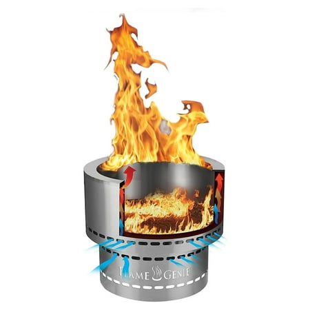 Flame Genie - Inferno Wood Pellet Fire Pit - Black