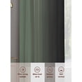thumbnail image 6 of Sage Green Black Ombre Sheer Curtains 63 Inch Length 2 Panels Set for Living Room/Bedroom, Gradient Contemporary Abstract Art Curtain Sheers Drapes Rod Pocket Curtains Window Treatment 52''x63''x2, 6 of 7
