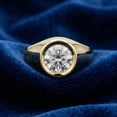 thumbnail image 3 of Pompeii 1.50CT Men's Bezel Diamond Solitaire Ring 14K Yellow Gold (G/H,I1), 3 of 5