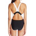 thumbnail image 2 of Women's Speedo 7235051 Powerflex Eco Quantum Splice One Piece Swimsuit (Speedo Black 14), 2 of 3