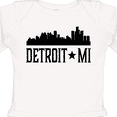 thumbnail image 4 of Inktastic Detroit Michigan City Skyline Boys or Girls Long Sleeve Baby Bodysuit, 4 of 5