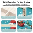 thumbnail image 3 of Christmas Sleigh Travel Portable Square Jewelry Box for Rings Earrings Necklaces Bracelets Girls Women Display Case Holder Organizer Stand Storage Box, 3 of 6