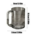 thumbnail image 3 of Bathroom Tumbler Toothbrush Cup | Plastic Mouthwash & Drinking Cup | Reusable for Kids & Adults | 4 Colors (Clear, Blue, Gray, Brown) | 3.9 Inch Height, 3 of 6