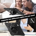 thumbnail image 7 of XYX Case for 13-inch iPad Pro 13 M4 2024 (Model:A2926/A3007) with 360 Degree Rotating, Hand Strap, Shoulder Strap, Black, 7 of 7