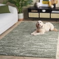 thumbnail image 3 of Safavieh Revive Luanne Abstract Polyester Area Rug, Sage/Ivory, 6'7" x 6'7" Square, 3 of 11