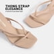 thumbnail image 3 of Sandalia DREAM PAIRS Sylvestra Nude con Tacones de Tiras 8.5, 3 of 8