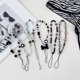 thumbnail image 1 of 6 piezas de dijes de teléfono Lindo cordón de teléfono con cuentas Correa de muñeca Llavero estético para teléfono celular Lindos dijes de teléfono para mujeres Niñas, 1 of 5