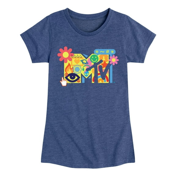 MTV - Y2k Logo - Toddler & Youth Girls Short Sleeve Graphic T-Shirt