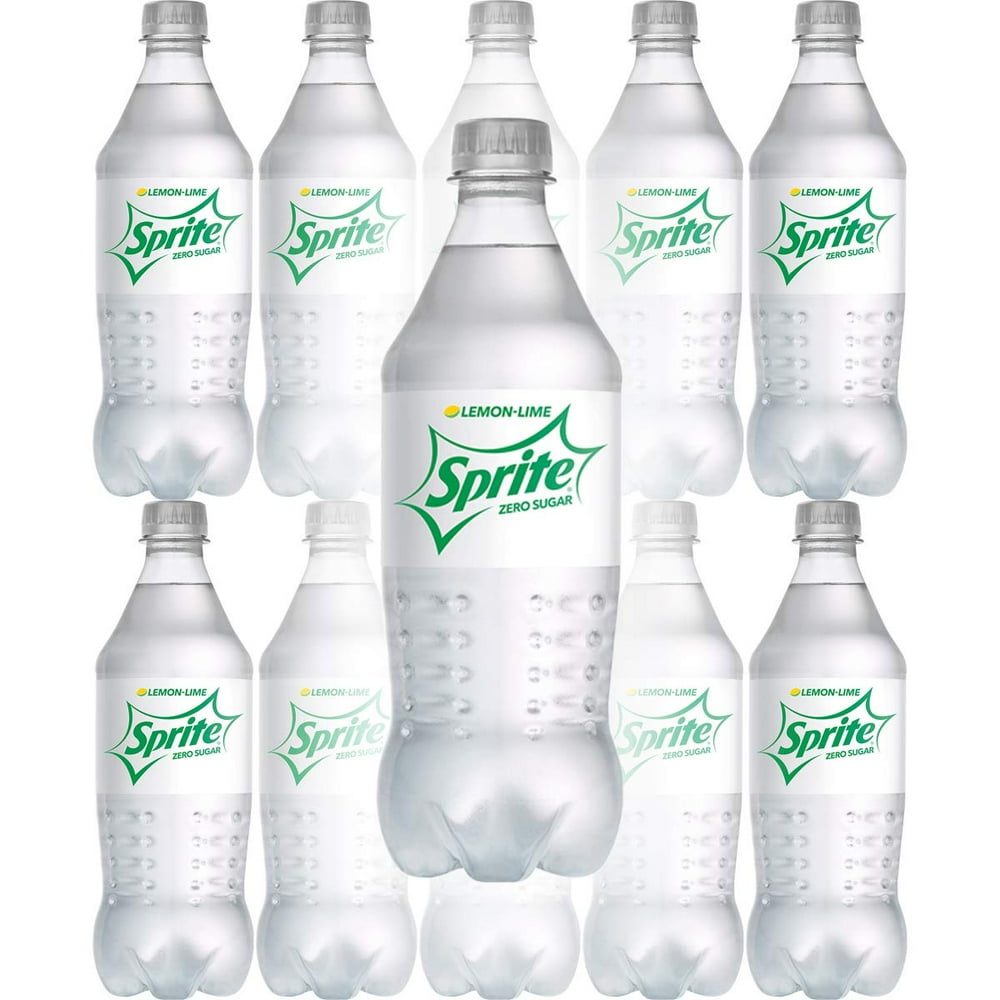 Sprite Zero 20oz Soda Bottles, Pack of 12 (Total of 240 FL OZ