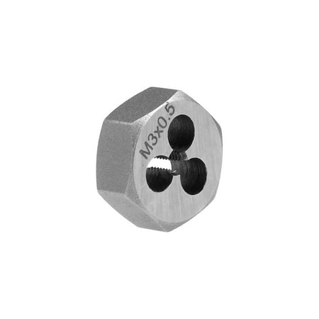 

Uxcell M3 x 0.5mm Carbon Steel Metric Hex Rethreading Die Hexagon Taper Pipe Die