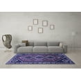 thumbnail image 3 of Ahgly Company Indoor Rectangle Persian Blue Traditional Area Rugs, 3' x 5', 3 of 4