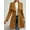 camel, variant on Women's Fitted Longline Polyester Coat