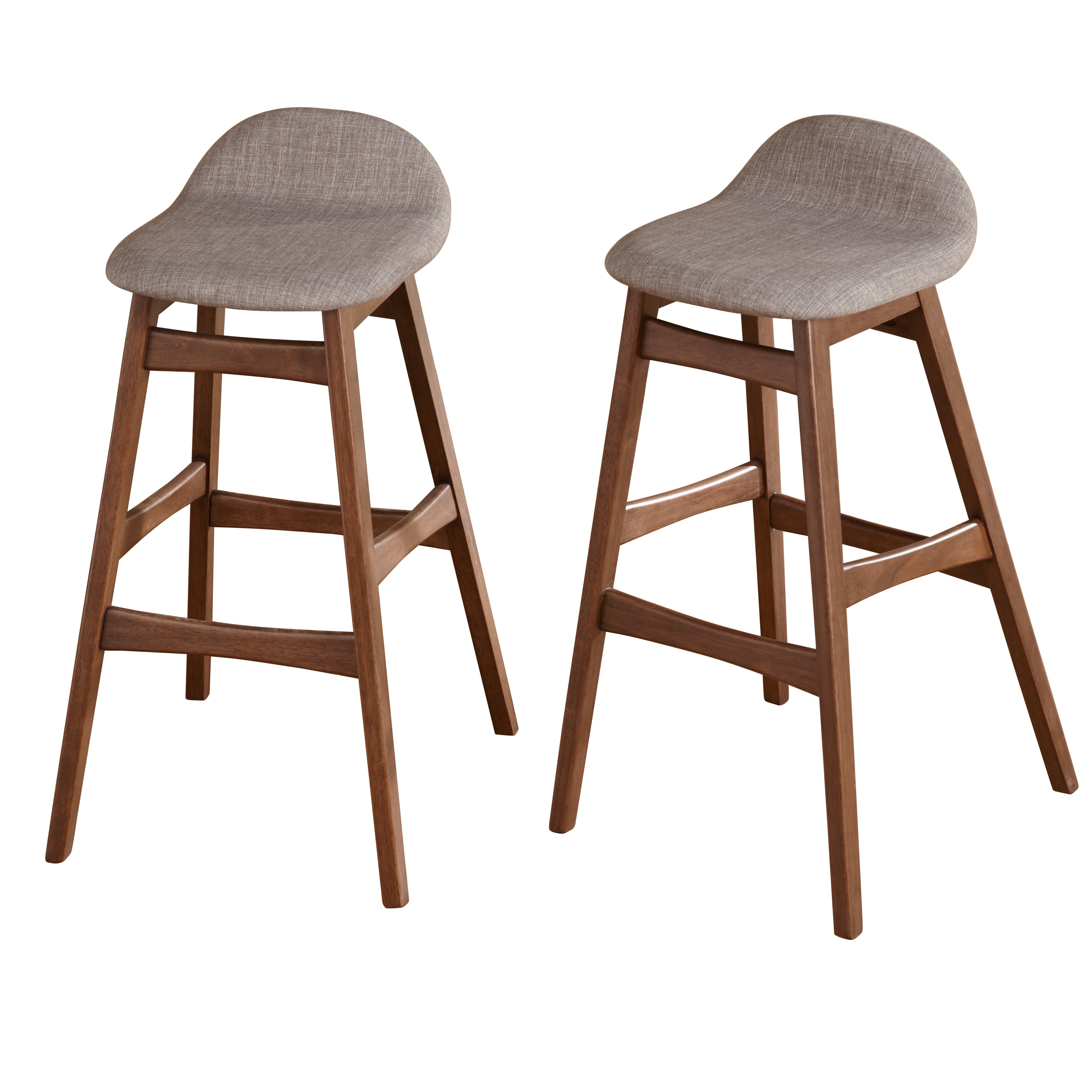 Bellamy Studios Remmie Mid-Century 30-inch Barstool, Set of 2, Grey