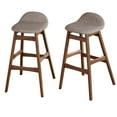 thumbnail image 5 of Bellamy Studios Remmie Mid-Century 30-inch Barstool, Set of 2, Grey, 5 of 5