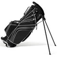 thumbnail image 6 of GJWL Golf Stand Bag with 6 Way Top Dividers, Lightweight Golf Bag with Adjustable Dual Strap & 8 Pockets, Waterproof Rain Hood, Portable for Men Women, 6 of 9