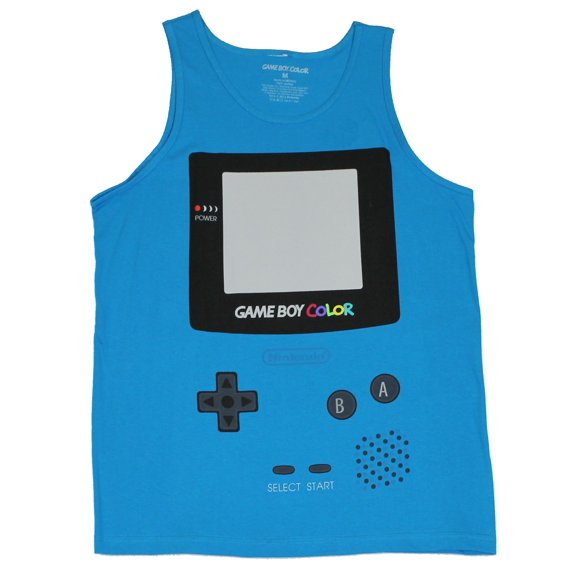 Game Boy Color Mens Tank Top - Giant Allover Gameboy Color Image (Large)