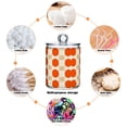 thumbnail image 6 of Yayeee 2 Pack Qtip Holder Bathroom Cotton Swab Canister with Lid Clear Dispenser Set, Orange Geometric Circles, 6 of 6