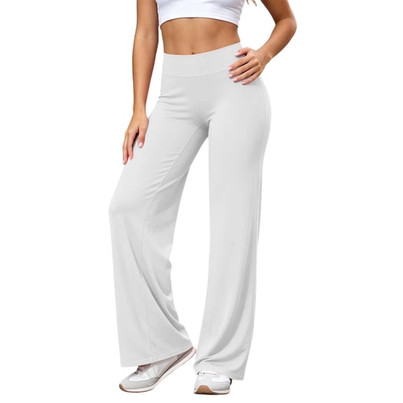yeiolnoer Yoga Pants for Women Comfortable High Waisted Pants Solid Color Slim Fit Pant for Running Workout