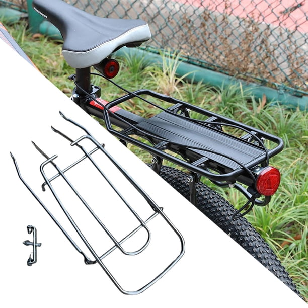 Portaequipajes trasero para bicicleta, de acero, ligero y resistente, para la parte trasera de la bicicleta 22 pulgadas