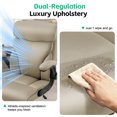 thumbnail image 3 of Dhole Executive Ergonomic Office Chair - High Back Mesh Desk Chair with Lumbar Support, 4D Armrests, Tilt Function & Breathable Mesh for Home Office (Khaki), 3 of 10