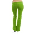 thumbnail image 3 of Vivian's Fashions Yoga Pants - Extra Long, Misses Size (Lime, XS), 3 of 3