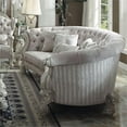 thumbnail image 3 of ACME Versailles Sofa with 5 Pillows in Ivory Velvet and Bone White, 3 of 5