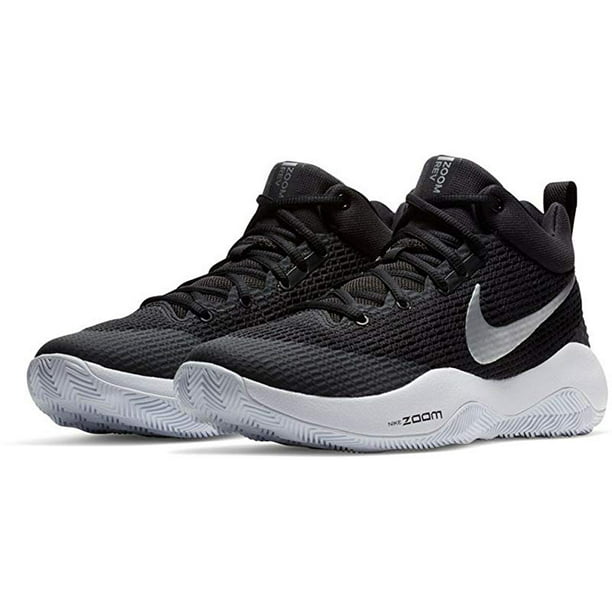Men's Zoom Rev TB Basketball Black/Metallic Silver-White, 3.5 US Walmart.com