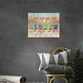 thumbnail image 5 of Beach Chair Bathroom Decor Wall Art Sea Beach Ocean Coastal Theme God Says You Are Colorful Pictures Wall Decor Canvas Painting Prints Artwork Home Decoration Framed for Bathroom Bedroom 16"x12", 5 of 6