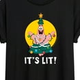 thumbnail image 3 of SpongeBob SquarePants - Patrick Its Lit - Juniors Ideal Flowy Muscle T-Shirt, 3 of 6