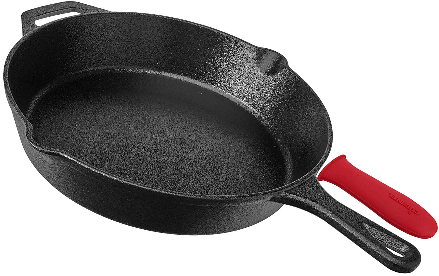 PreSeasoned Cast Iron Skillet (12Inch) with Handle Cover Oven Safe