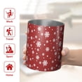 thumbnail image 5 of 12oz Coffee Tumblers Red Christmas Snowflake Pattern Stainless Steel Vacuum Insulated Travel Tumbler Coffee Cups Mug with Lid and Straw with Cleaning Brush for Cold & Hot Drinks, 5 of 5