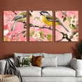 thumbnail image 6 of Shadudu Birds Branch Flowers Decor Triptych Set of 3 for Living Room Bedroom Office Wall Decor 12"x16"x3pcs, 6 of 6