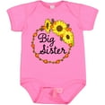 thumbnail image 3 of Inktastic Big Sister Sunflower Wreath Boys or Girls Baby Bodysuit, 3 of 5