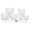 White, variant on PETGLE ProKeeper Baker's Airtight Kitchen Storage Canister Container Set for Flour, Sugar & More, Keeps Ingredients Fresh, with Accessories (Multicolor, 10- Piece)