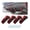Black & Red, variant on Chasenew 4 PCS Car Rear Lower Bumper Wing Lip Diffuser, Shark Fin Vehicle Spoiler Wing Rear Bumper Decoration, Universal Spoiler Fin Protector with Screw for Cars Trucks SUVs (Black & Red)