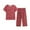 Red, variant on Pajamas Women Cotton Linen Comfy Pajamas, Ladies Pyjamas Set Floral Printing Short Sleeve Loungewear Top and Wide Leg Pants Cropped Trousers Soft Nightwear Sleepwear Red XXXL