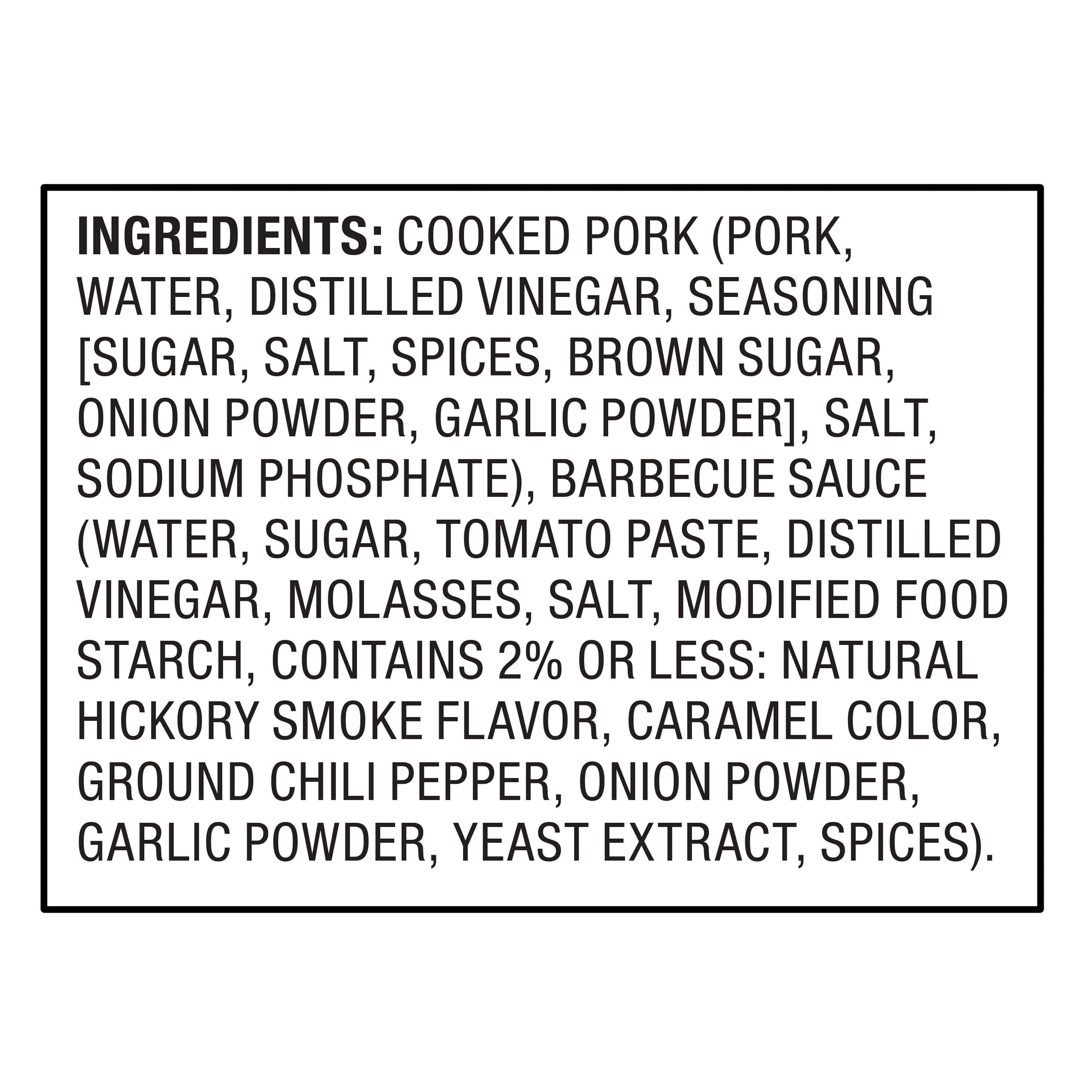 Marketside Ready to Heat Smoked & Seasoned Pulled Pork in BBQ Sauce Packaged Meal, 16 oz