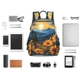 thumbnail image 4 of Disketp Elegant Sunset Sunflower Mochila Ligera e Impermeable, Mochila de Día Resistente para Viajes, Senderismo y Uso Diario para Hombre y Mujer, 4 of 7