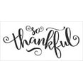 thumbnail image 2 of So Thankful Vinyl Wall Decal, 23 x 10 , Black, 2 of 3