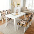 thumbnail image 2 of TSOVTHRID Rooster Chicken Tree Print Quilted Dining Room Chair Covers Comfy Adjustable Chair Seat Covers Stretchy Stain Resistant Chair Seat Cushion Protector Slipcovers, Set of 4, 2 of 7