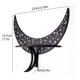 thumbnail image 3 of Crescent Moon Crystal Decor Rack Estilo bohemio Estante artesanal para café Negro M Sywqhk Libre de BPA, 3 of 3