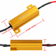 Aaron 4Pcs 50W 6ohm Load Resistors - Fix LED Bulb Fast Hyper Flash Turn Signal Blink Error Code