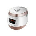 thumbnail image 2 of CUCKOO CMC-QSB501S 5-Quart Premium Multi-Pressure Cooker with 2-Ply Stainless Nonstick Inner Pot, 13 Menu Modes, 6 Accessories, Fuzzy Logic Tech, 3 Voice Guide, Auto Clean (White/Rose Gold), 2 of 5