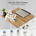 thumbnail image 6 of longtingus Mobile Standing Desk Height Adjustable Portable Laptop Desk, Vintage Oak, 6 of 8