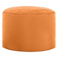 thumbnail image 1 of Gouchee Home Dotcom Brava – Pouf rond imperméable de couleur clémentine avec billes de polystyrène, fabriqué au Canada, élégant et léger, pour le salon ou la chambre à coucher., 1 of 6