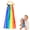 cloud, variant on Wooden Ribbon Toy with Bells for Babies, Sensory Hand Kite for Visual Tracking, Rainbow Fabric Infant Grasping Toy for Tummy Time