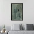 thumbnail image 2 of IDEA4WALL Framed Canvas Wall Art Abstract Print in Gray and Blue Tones Minimalist Pastel Digital Art Modern Art Decorative Bohemian Wall Decor for Living Room, Bedroom, Office - 24"x36" Black, 2 of 5